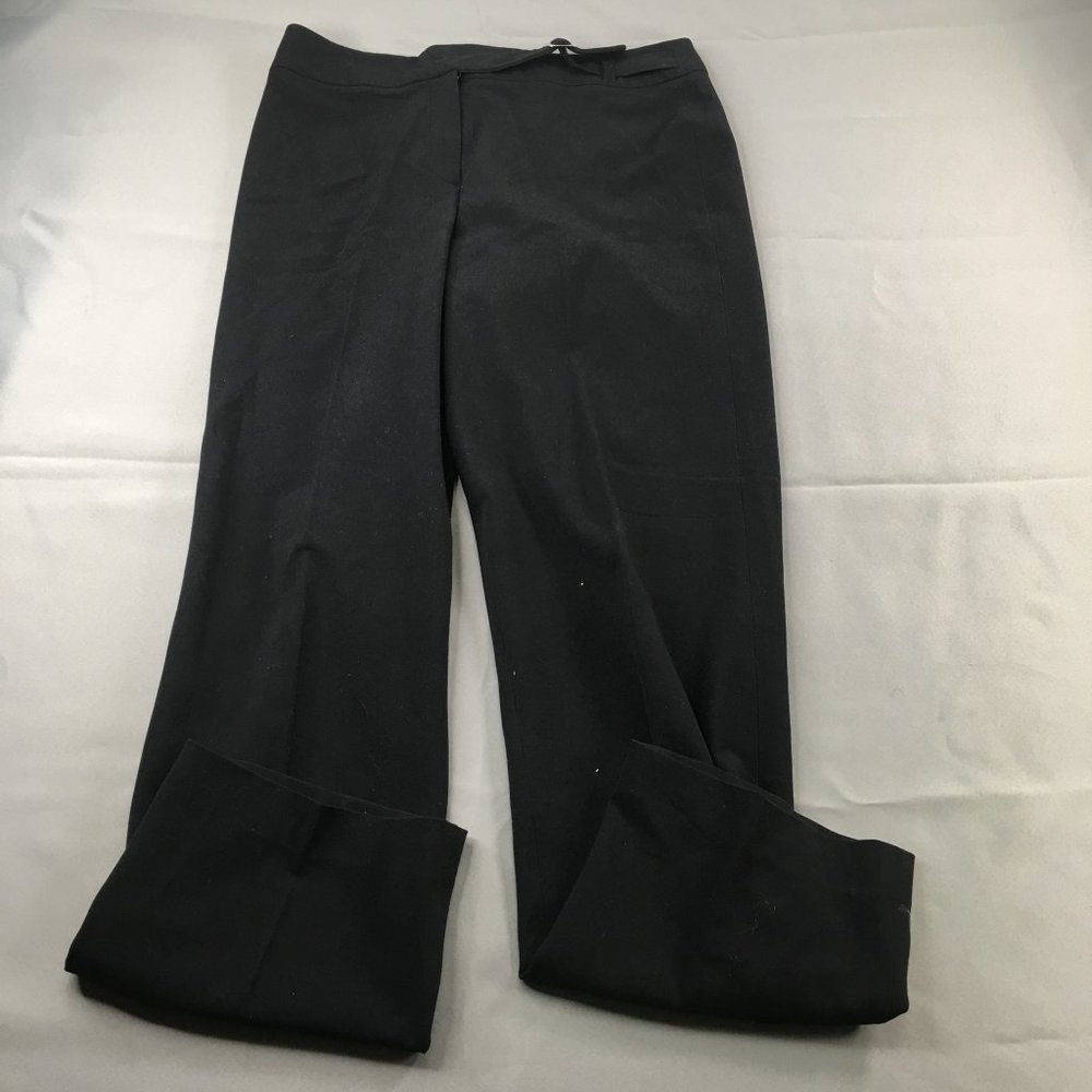 Dressbarn Womens Pants Black 8 High Rise Trouser Dress‎ office Pants #0544